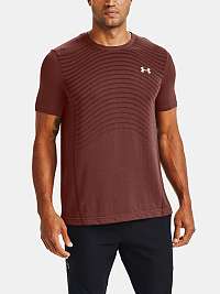 Červené tričko Under Armour Seamless Wave SS