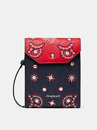 Červeno-modrá crossbody kabelka Desigual