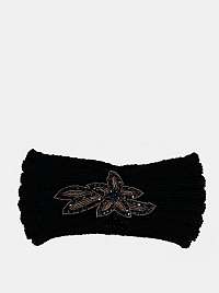 Čierna čelenka s ozdobným detailom Hailys