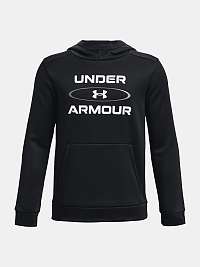 Čierna chlapčenská mikina Under Armour UA Armour Fleece Graphic HD