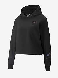 Čierna dámska crop mikina Puma Cyber