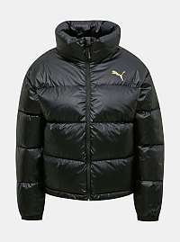 Čierna dámska prešívaná zimná bunda Puma