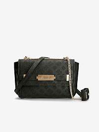 Čierna dámska vzorovaná crossbody kabelka Guess