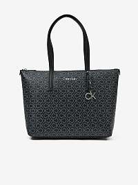 Čierna dámska vzorovaná kabelka Calvin Klein