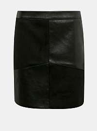 Čierna koženková sukňa Dorothy Perkins