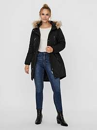 Čierna zimná parka VERO MODA Agnes