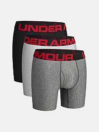 Čierne boxerky Under Armour Tech 6in 3 Pack