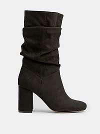 Čierne čižmy v semišové úprave Dorothy Perkins