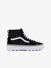 Čierne dámske členkové kožené tenisky VANS