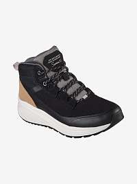 Čierne dámske členkové topánky Skechers