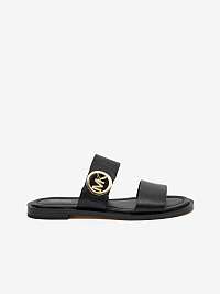 Čierne dámske kožené papuče Michael Kors
