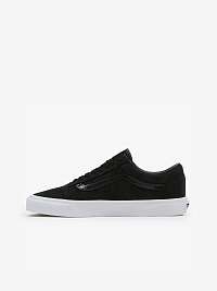 Čierne dámske kožené tenisky VANS UA Old Skool