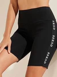 Čierne dámske krátke legíny Guess Aline Biker