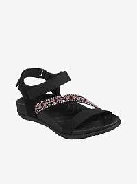 Čierne dámske sandále Skechers