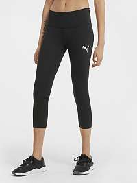 Čierne dámske skrátené legíny Puma Active Tights