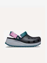 Čierne dámske šľapky na kline Crocs Classic