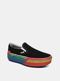 Čierne dámske slip on na platforme VANS