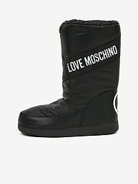 Čierne dámske snehule Love Moschino