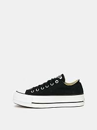 Čierne dámske tenisky na platforme Converse