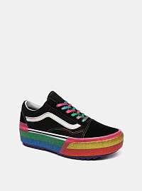 Čierne dámske tenisky na platforme VANS