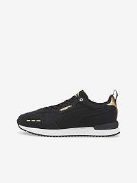 Čierne dámske tenisky Puma R78 Raw Metallics