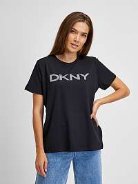 Čierne dámske tričko DKNY