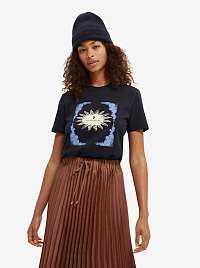 Čierne dámske tričko s potlačou Scotch & Soda
