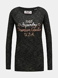 Čierne dámske tričko Superdry