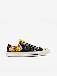 Čierne dámske vzorované tenisky Converse