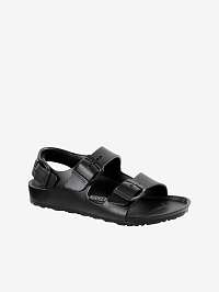 Čierne detské papuče Birkenstock Milano