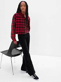 Čierne dievčenské džínsy Teen boot vintage s nízkym vzrastom GAP