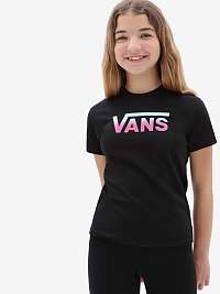 Čierne dievčenské tričko VANS