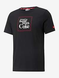 Čierne pánske tričko Puma x COCA COLA