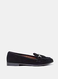 Čierne semišové mokasíny Dorothy Perkins