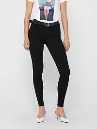 Čierne skrátené skinny fit rifle ONLY Hush