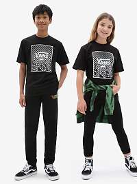 Čierne unisex detské tričko s potlačou Print Box