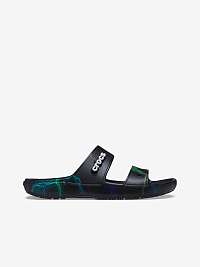 Čierne vzorované papuče Crocs