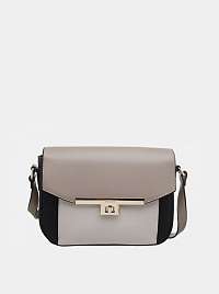 Čierno-béžová crossbody kabelka Bessie London