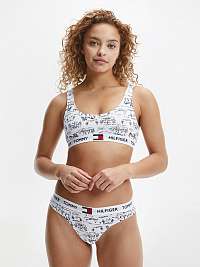 Čierno-biela vzorovaná podprsenka Tommy Hilfiger