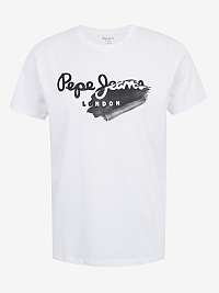 Čierno-biele pánske tričko Pepe Jeans Terry