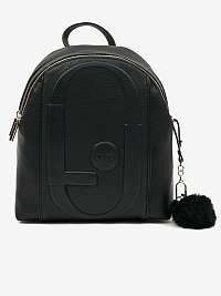 Čierny dámsky vzorovaný batoh s ozdobnými detailmi Liu Jo