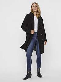 Čierny kabát VERO MODA Lucinda