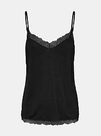 Čierny top s čipkou VERO MODA Sofia