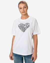 Converse biele dámske tričko Heart Reverse