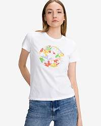 Converse biele tričko Flower Vibes Chuck Patch