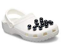 Crocs biele dámske šľapky s perličkami Classic Timeless Clash Pearls Clog
