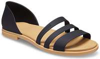 Crocs čierne sandále Tulum Open Flat