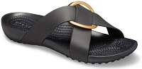 Crocs čierne šľapky Serena Cross Band Slide