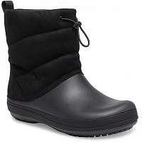 Crocs čierne snehule Crocband Puff Boot Black