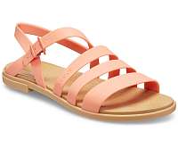 Crocs lososové pásikové sandále Tulum Sandal